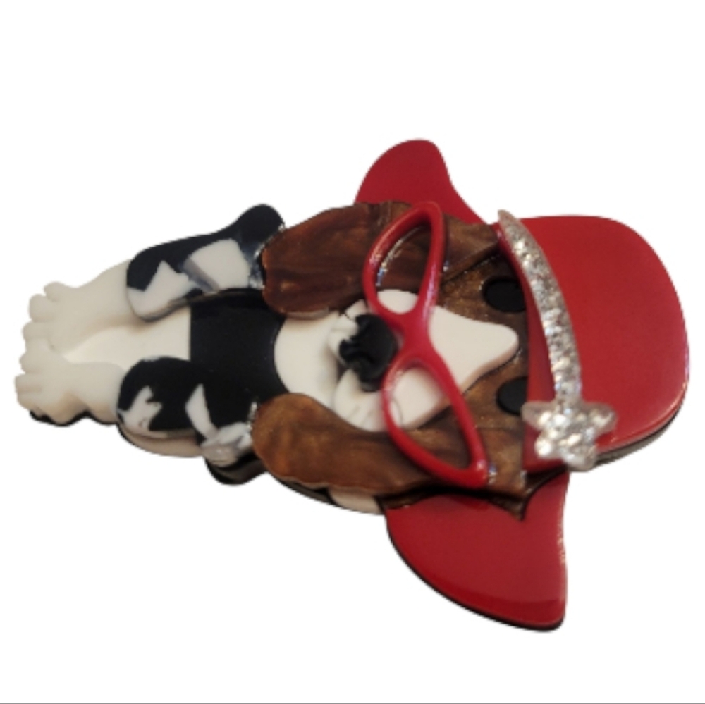 Whimsical Dog Brooch - Picture 3 of 5